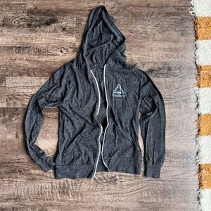 Reebok  Charcoal Zip-Up Sweater